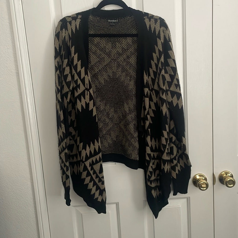 Black and tan sweater size large